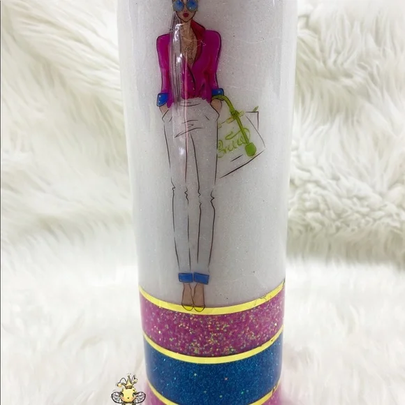 20oz Glitter Tumbler - Picture 3 of 11